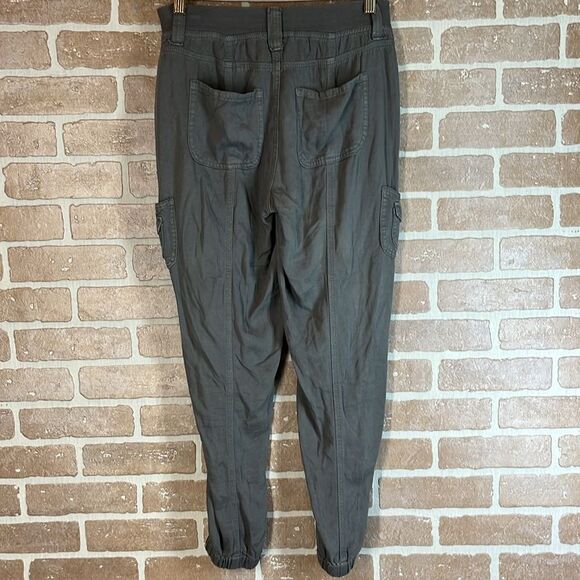Knox Rose Pants Pull-On Grey Jogger Pockets XS Boho Cargo pockets - Picture 4 of 9